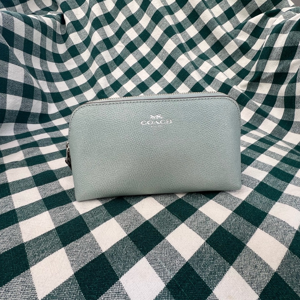 Coach Baby Blue Cosmetic Bag